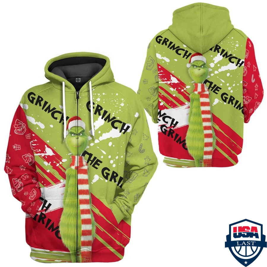 The Grinch Ver 2 3D Hoodie Apparel The Grinch Ver 2 3D Hoodie Apparel