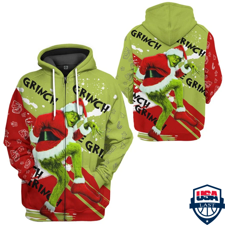 The Grinch Ver 3 3D Hoodie Apparel The Grinch Ver 3 3D Hoodie Apparel