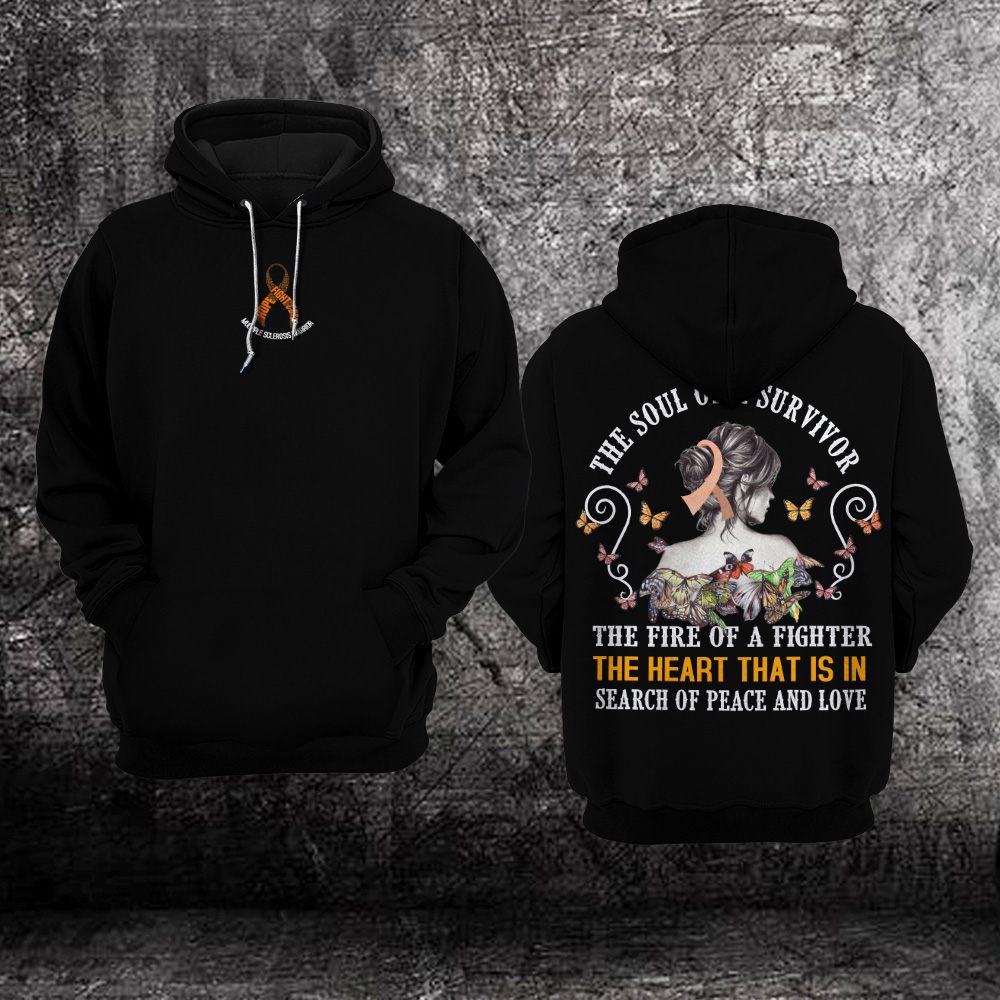 The Soul Of A Survivor Multiple Sclerosis Awareness 3D Hoodie – Limited Edition The Soul Of A Survivor Multiple Sclerosis Awareness 3D Hoodie – Limited Edition