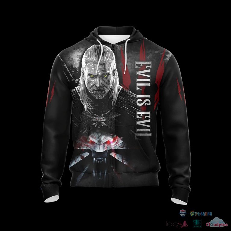 The-Witcher-Geralt-Evil-Is-Evil-Unisex-3D-Zip-Hoodie-T-Shirt-3