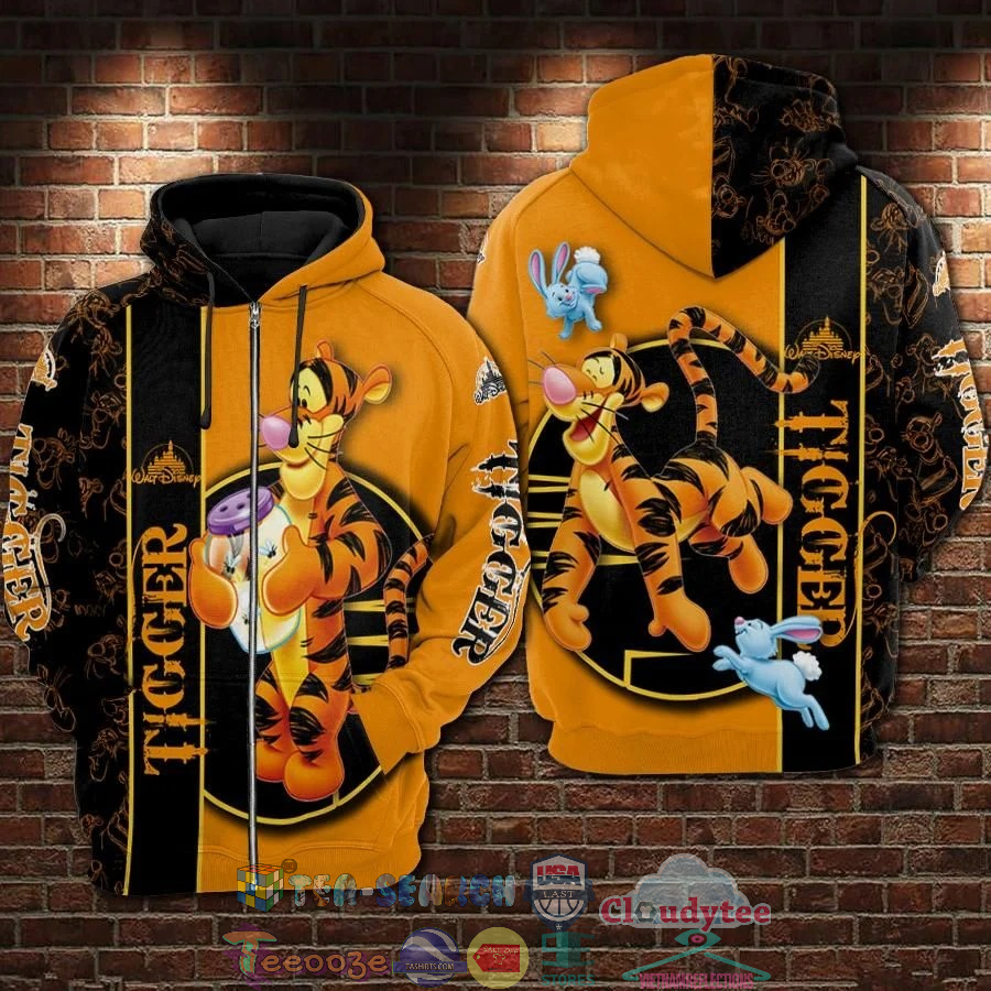 Tigger Cartoon Winnie The Pooh 3D Hoodie Tigger Cartoon Winnie The Pooh 3D Hoodie
