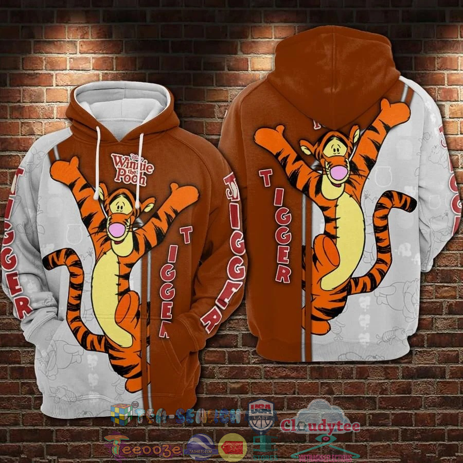 Tigger Disney Winnie The Pooh 3D Hoodie Tigger Disney Winnie The Pooh 3D Hoodie