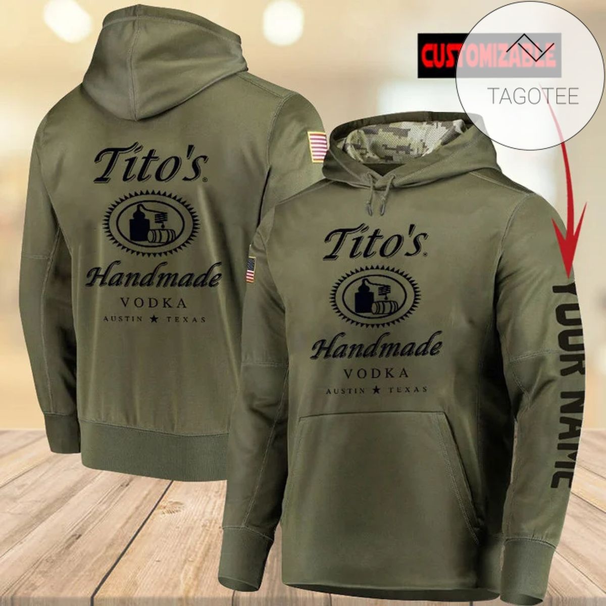 Tito’S Handmade Vodka All Over Print Hoodie Tito’S Handmade Vodka All Over Print Hoodie