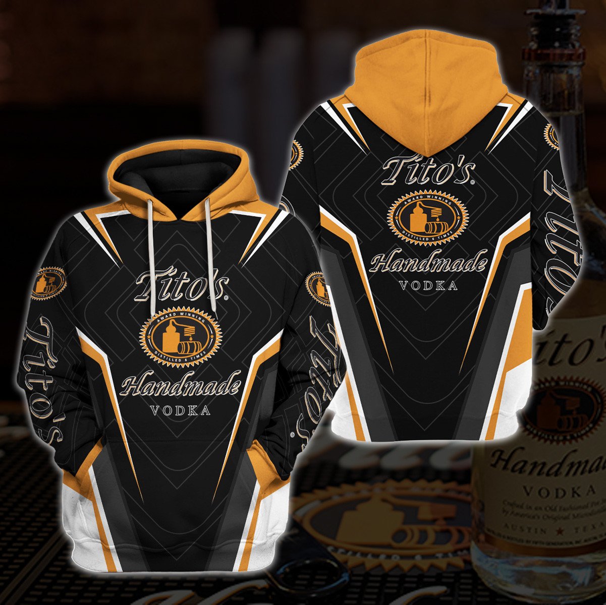 Tito’S Handmade Vodka Black 3D Hoodie Tito’S Handmade Vodka Black 3D Hoodie