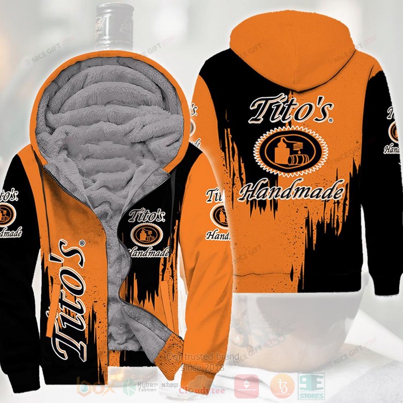 Tito’S Handmade Vodka Fleece Zip Hoodie Tito’S Handmade Vodka Fleece Zip Hoodie