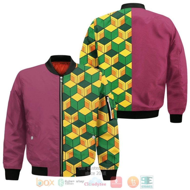 Tomioka-Giyuu-Costume-Kimetsu-Anime-3D-Hoodie-Bomber-Jacket-3