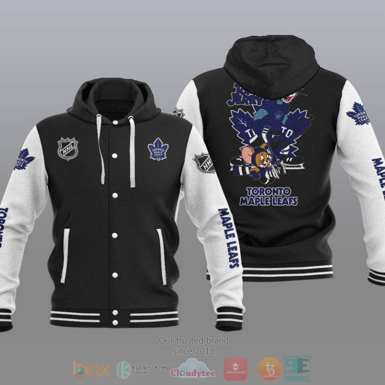 Toronto-Maple-Leafs-Nhl-Tom-And-Jerry-Baseball-Hoodie-Jacket-1