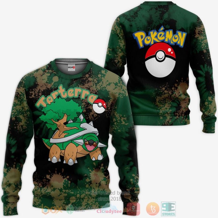 Torterra-Pokemon-Anime-Tie-Dye-Style-3D-Hoodie-Bomber-Jacket-2