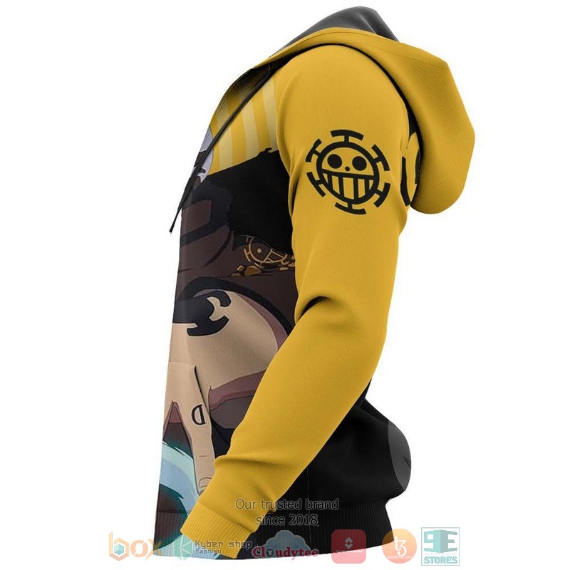 Trafalgar D Water Law One Piece Anime 3D Hoodie Trafalgar D Water Law One Piece Anime 3D Hoodie