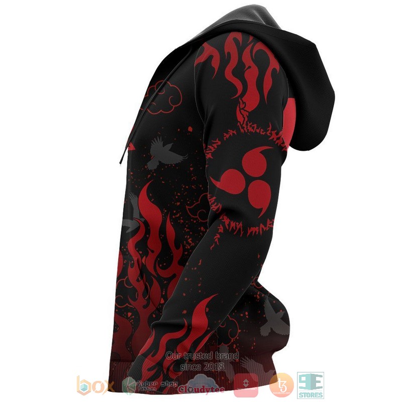 Uchiha Sasuke Symbols Naruto Anime 3D Hoodie Uchiha Sasuke Symbols Naruto Anime 3D Hoodie