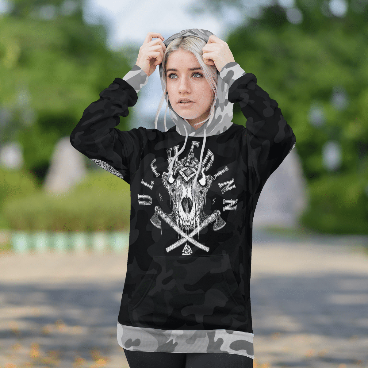 Ulfhedinn Untill Valhalla Black Camo 3D Shirt Ulfhedinn Untill Valhalla Black Camo 3D Shirt