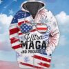 Ultra Maga And Proud Of It Blue-White 3D Hoodie