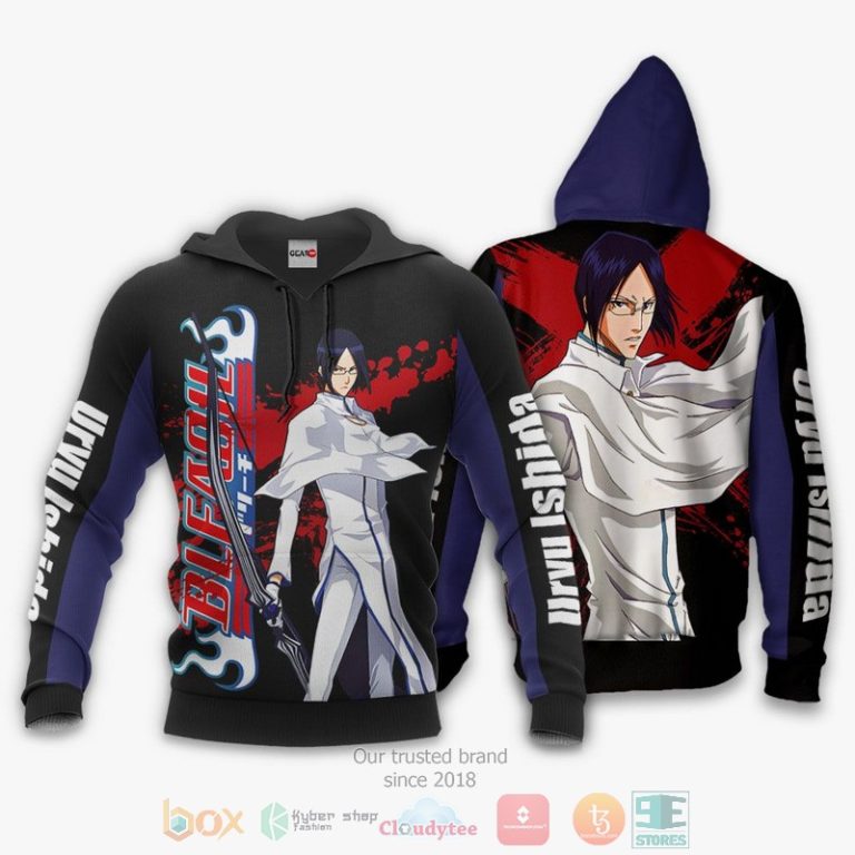 Uryu-Ishida-Bleach-Anime-3D-Hoodie-Bomber-Jacket-3