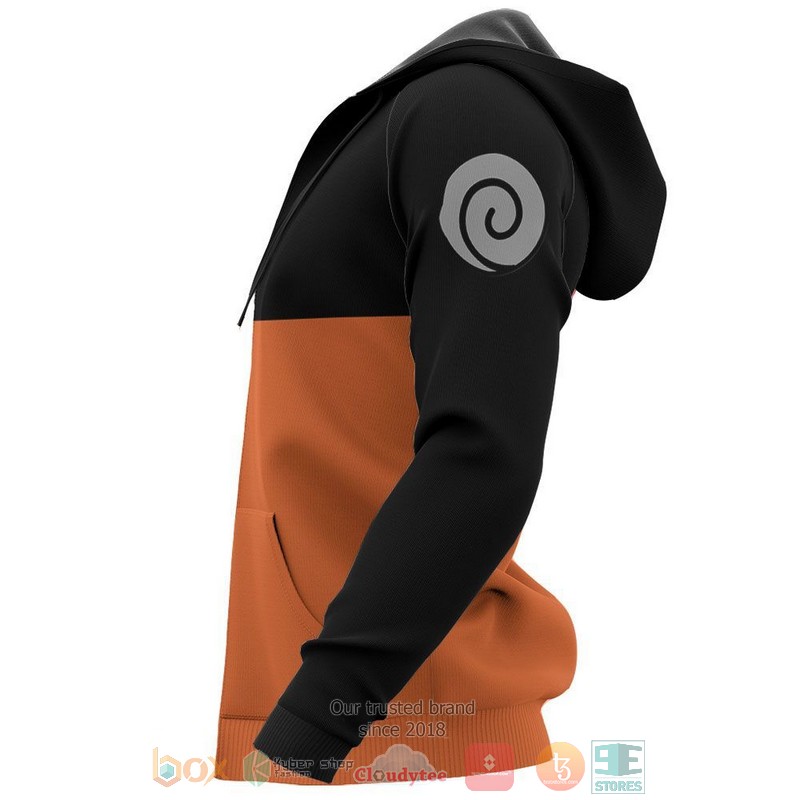 Uzumaki Naruto Uniform Naruto Anime 3D Hoodie Uzumaki Naruto Uniform Naruto Anime 3D Hoodie