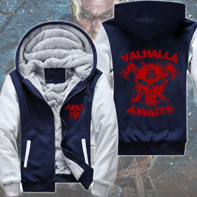 Valhalla-Awaits-Skull-Viking-Fleece-Hoodie-Jacket-3