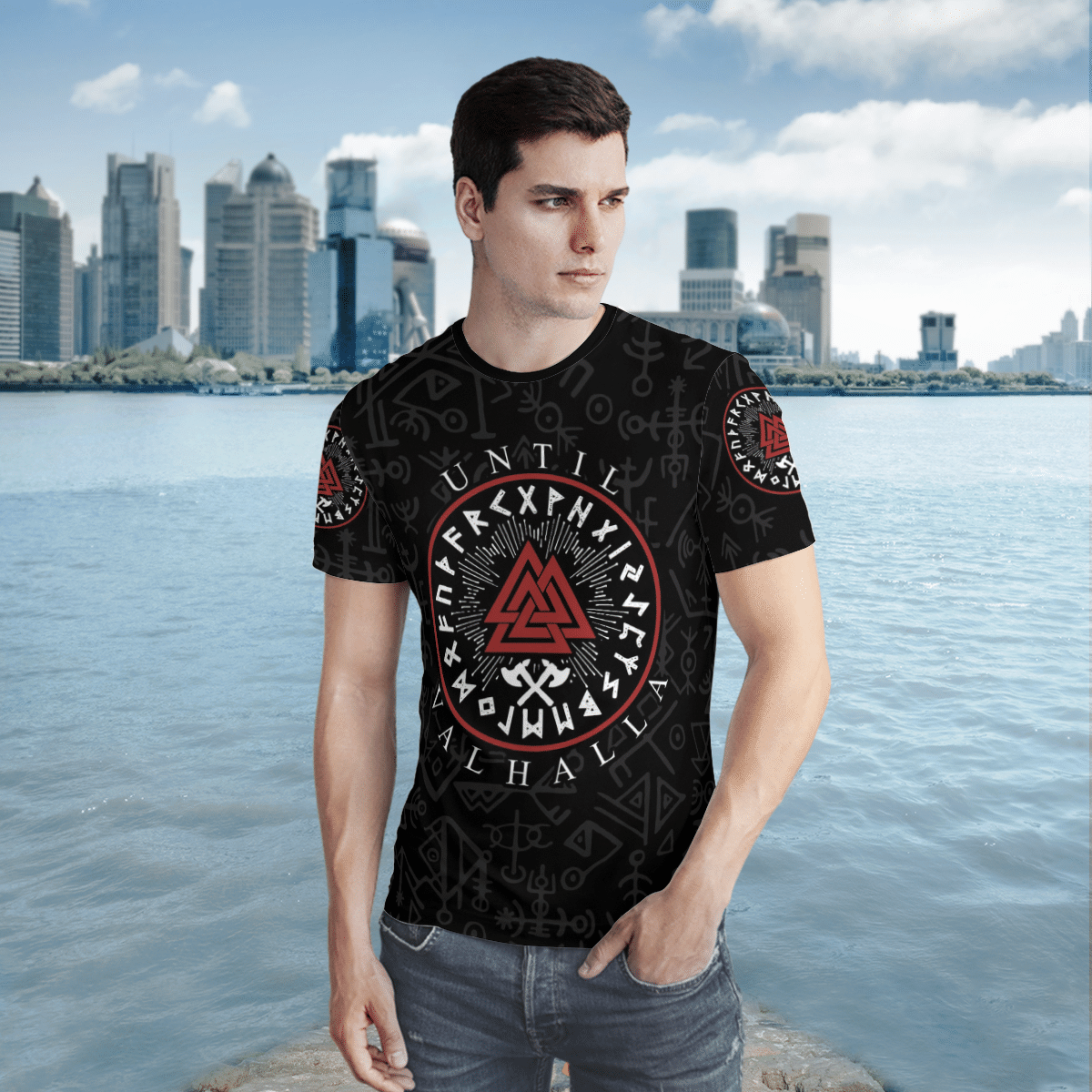 Valknut Viking Untill Valhalla 3D Shirt Valknut Viking Untill Valhalla 3D Shirt
