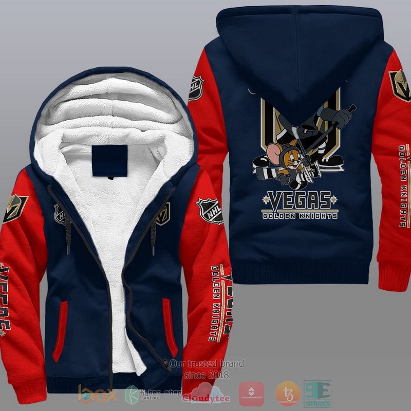 Vegas Golden Knights Nhl Tom And Jerry Fleece Hoodie Vegas Golden Knights Nhl Tom And Jerry Fleece Hoodie