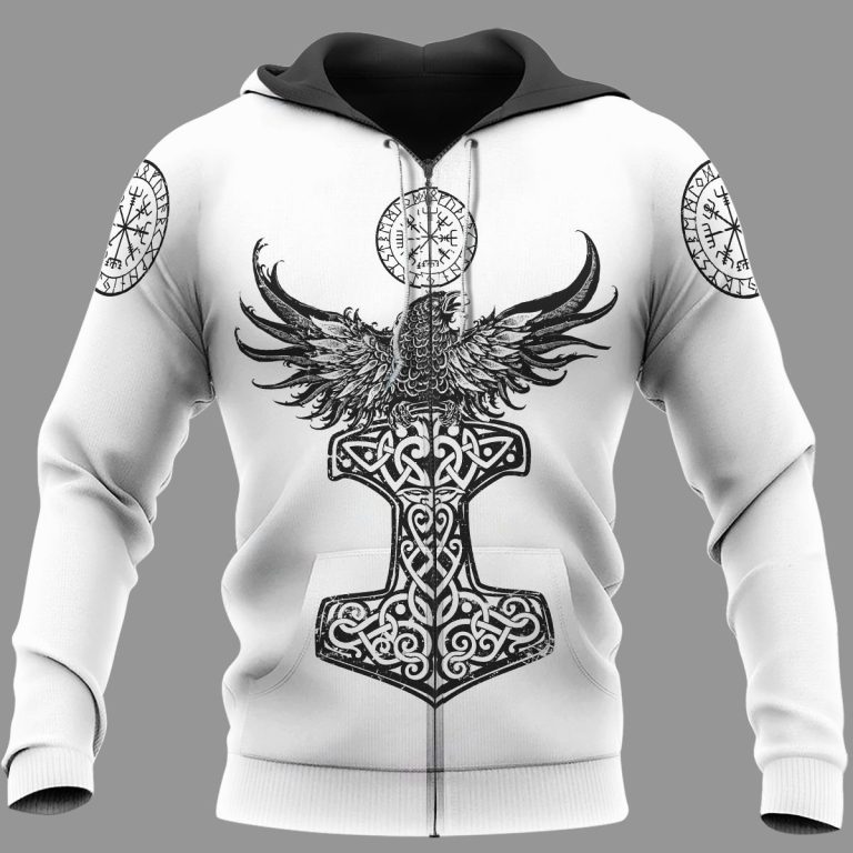 Vegvisir-Yggdrasil-Raven-Hammer-3D-Shirt-Hoodie-2