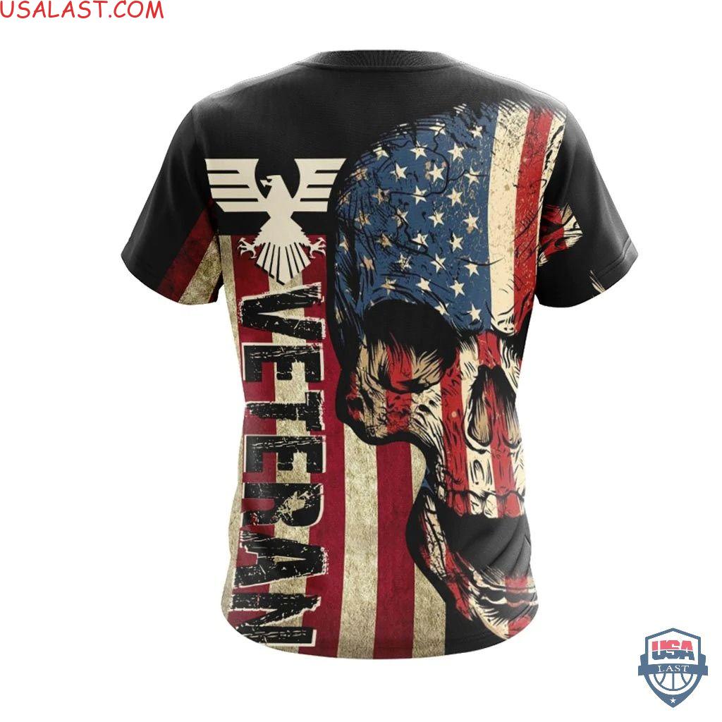 Veteran Skull Us Flag Unisex 3D Hoodie T-Shirt Veteran Skull Us Flag Unisex 3D Hoodie T-Shirt