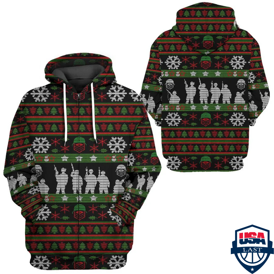 Veteran Ugly Pattern 3D Hoodie Apparel Veteran Ugly Pattern 3D Hoodie Apparel
