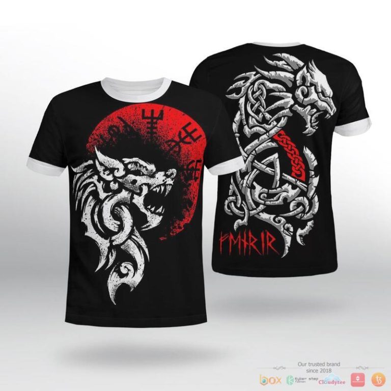 Viking-Fenrir-Vegvisir-3D-Shirt-Hoodie-2