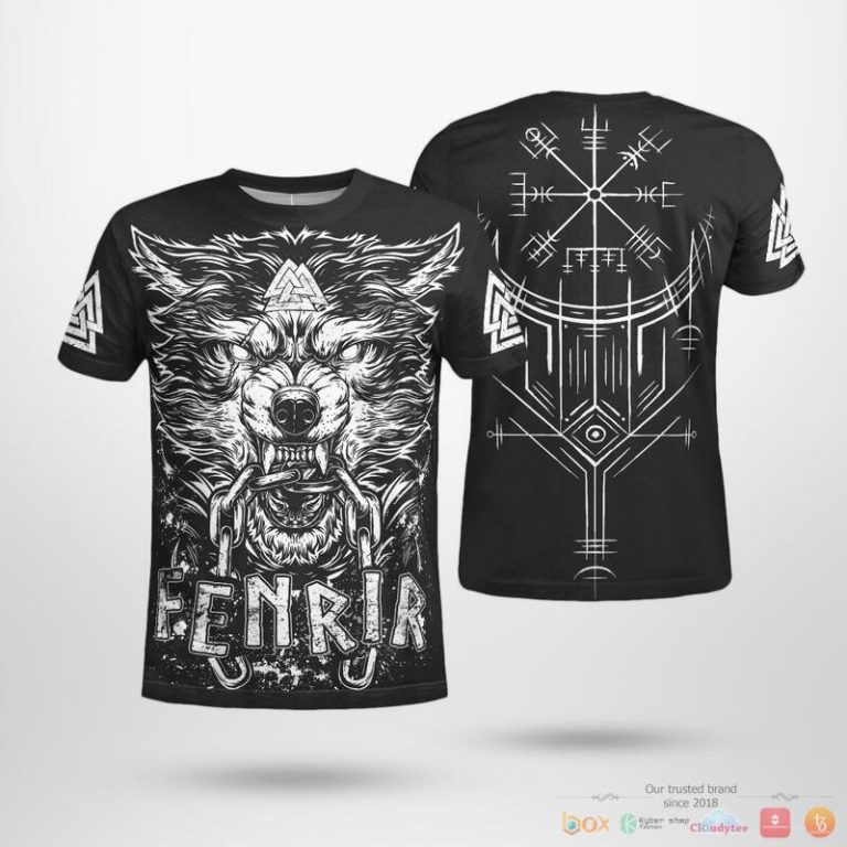 Viking-Fenrir-Vegvisir-Black-3D-Shirt-Hoodie-3