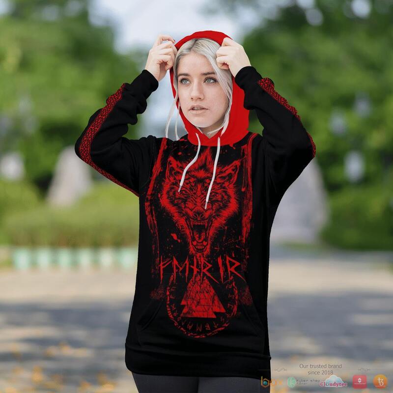 Viking Fenrir Wolf 3D Shirt Viking Fenrir Wolf 3D Shirt