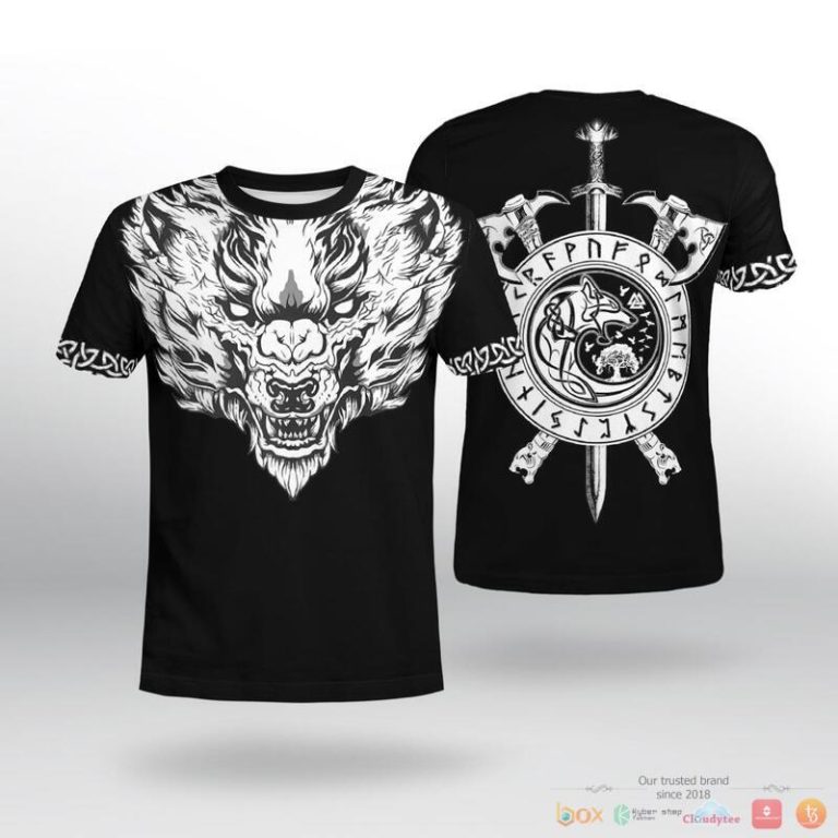 Viking-Fenrir-Wolf-Axe-Sword-3D-Shirt-Hoodie-2