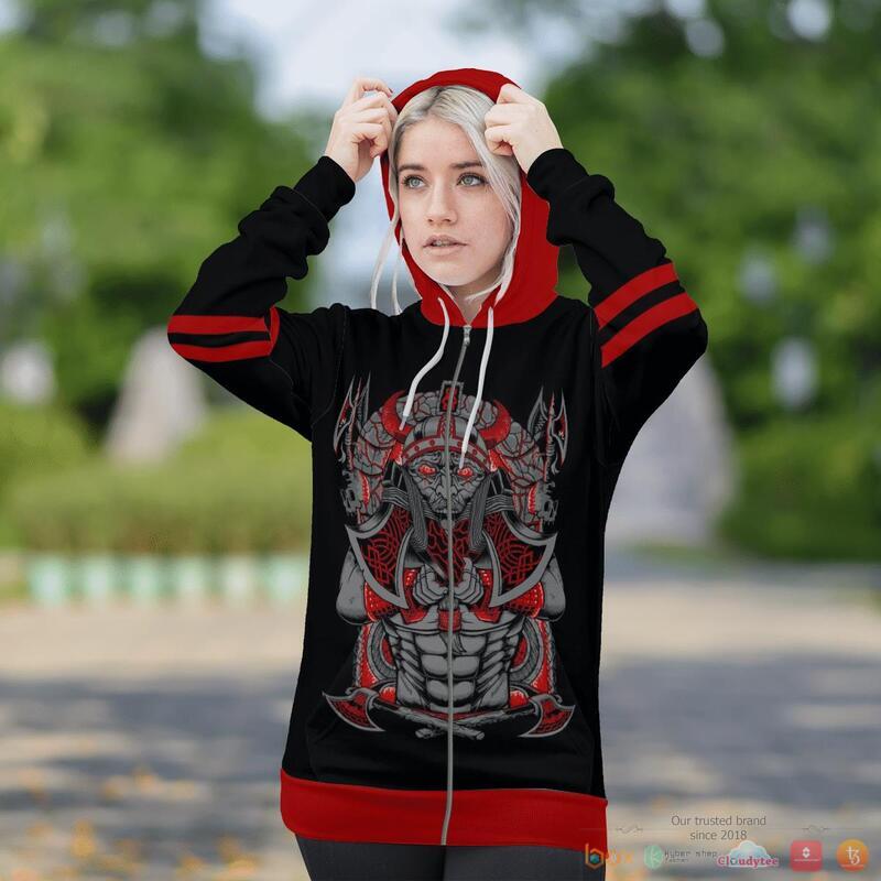 Viking Jormungand Son Of Loki And Angrboda Red 3D Shirt Viking Jormungand Son Of Loki And Angrboda Red 3D Shirt