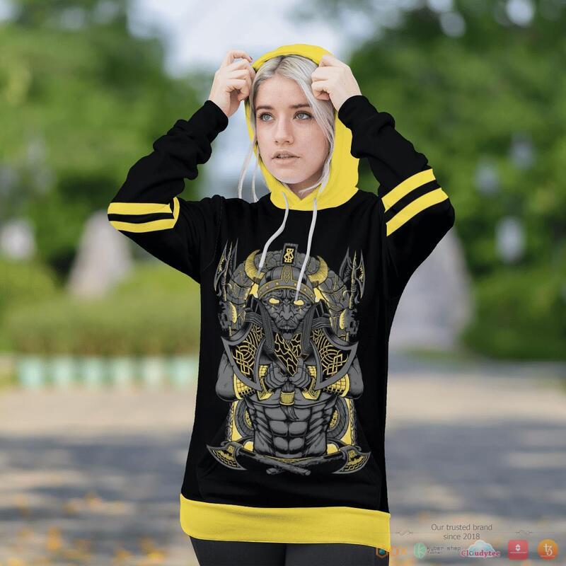 Viking Jormungand Son Of Loki And Angrboda Yellow 3D Shirt Viking Jormungand Son Of Loki And Angrboda Yellow 3D Shirt
