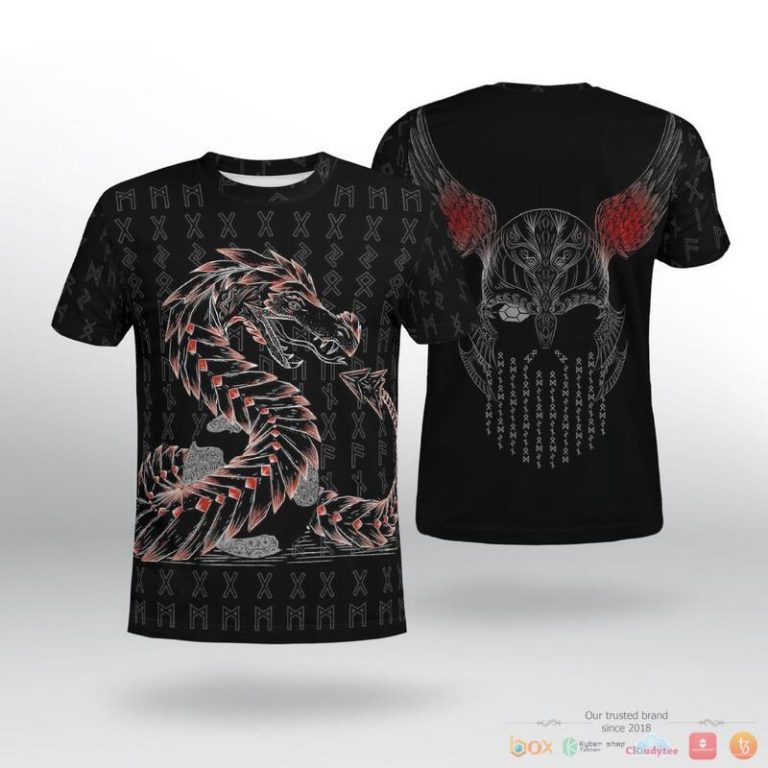 Viking-Odin-And-Jormungandr-3D-Shirt-Hoodie-2