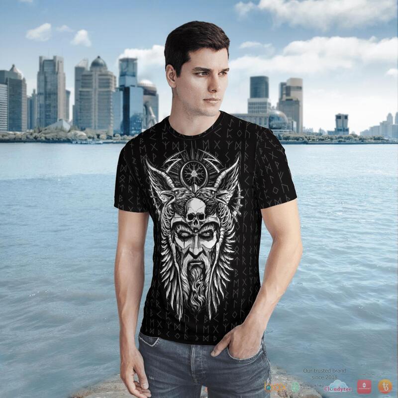 Viking Odin Vegvisir 3D Shirt Viking Odin Vegvisir 3D Shirt
