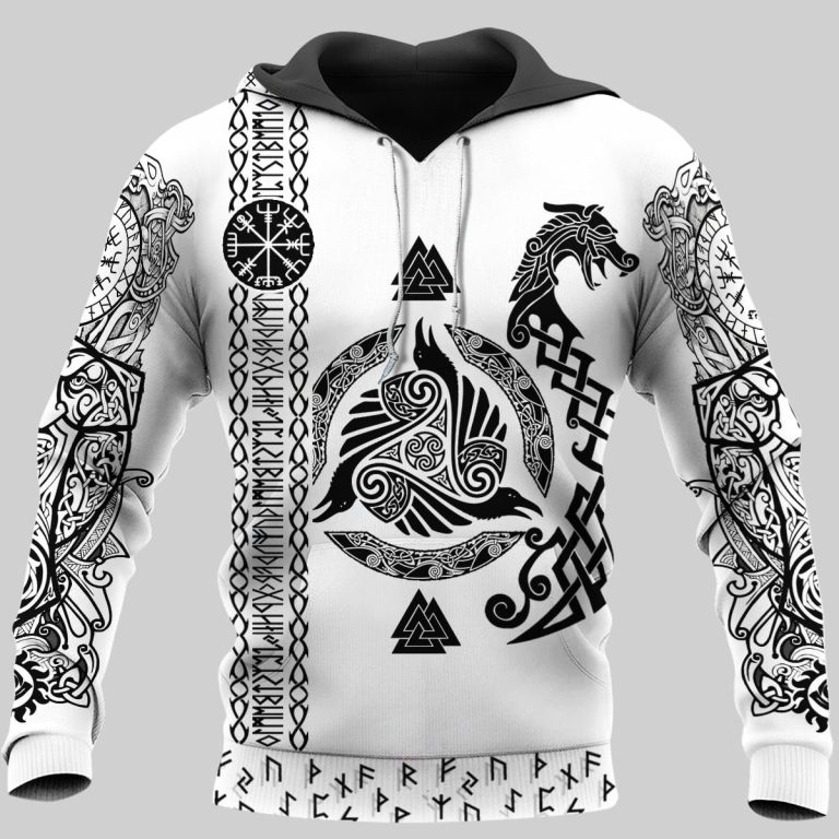 Viking-Raven-And-Wolf-3D-Shirt-Hoodie-2-1