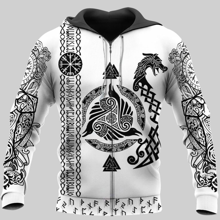Viking-Raven-And-Wolf-3D-Shirt-Hoodie-3-1