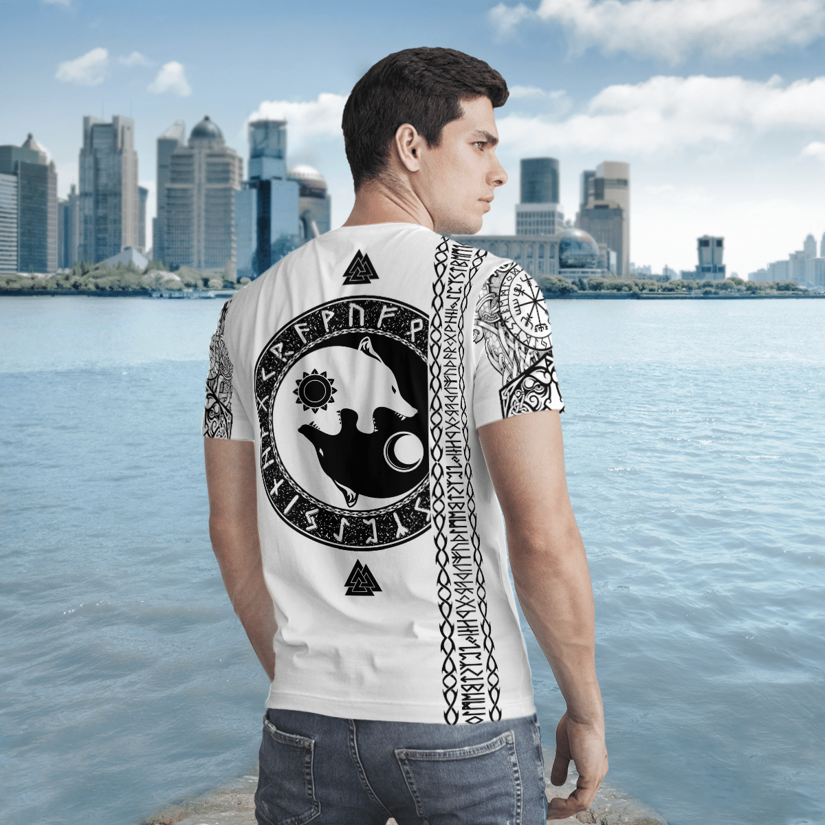 Viking Raven And Wolf 3D Shirt Viking Raven And Wolf 3D Shirt
