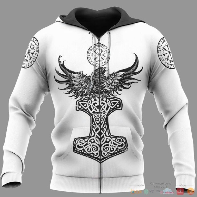 Viking-Raven-Hammer-Vegvisir-Yggdrasil-3D-Shirt-Hoodie-2
