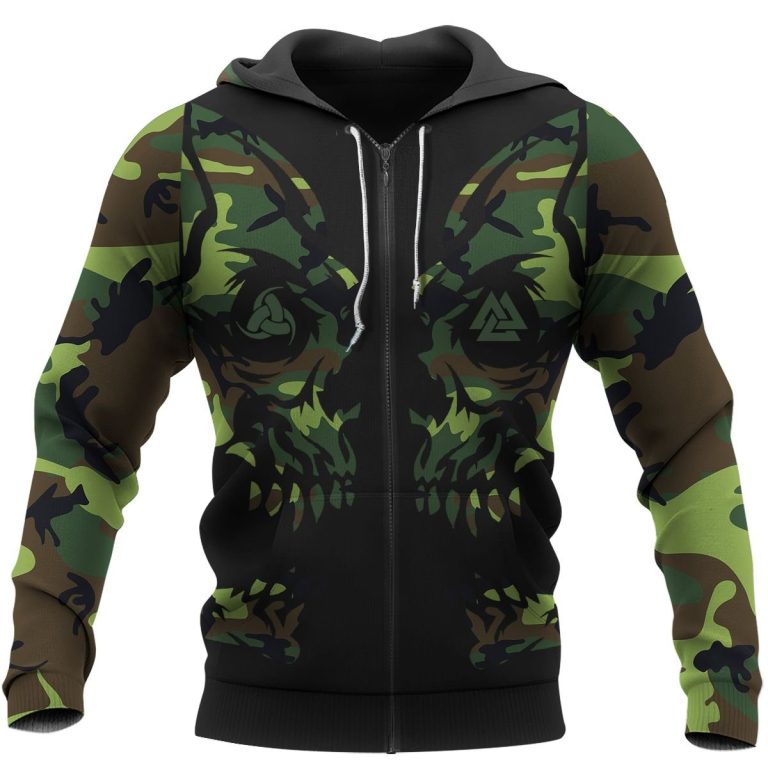 Viking-Skull-Green-Camo-3D-Shirt-Hoodie-3