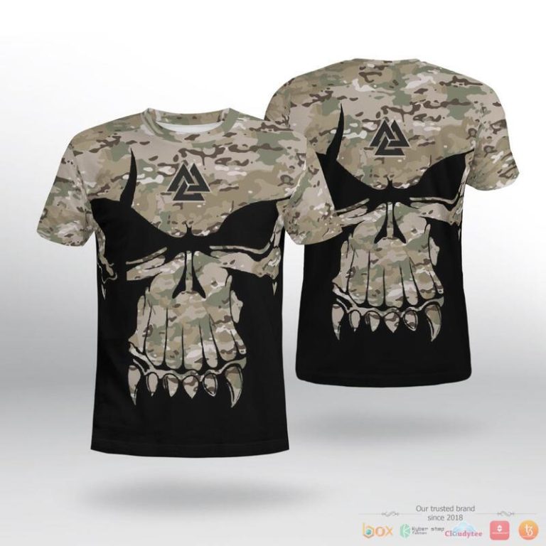 Viking-Valknut-Skull-With-Camo-3D-Shirt-Hoodie-2