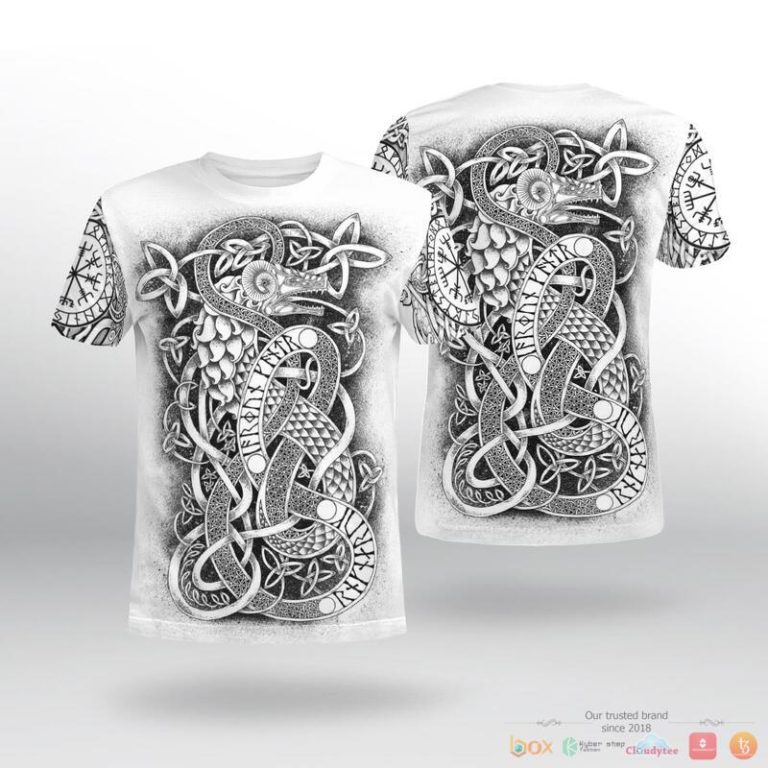 Viking-Viking-Art-Jormungandr-3D-Shirt-Hoodie-2