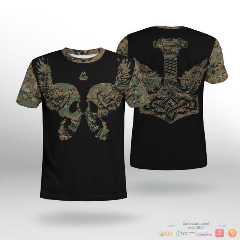 Viking-Viking-Camo-Hammer-Wolf-3D-Shirt-Hoodie-2