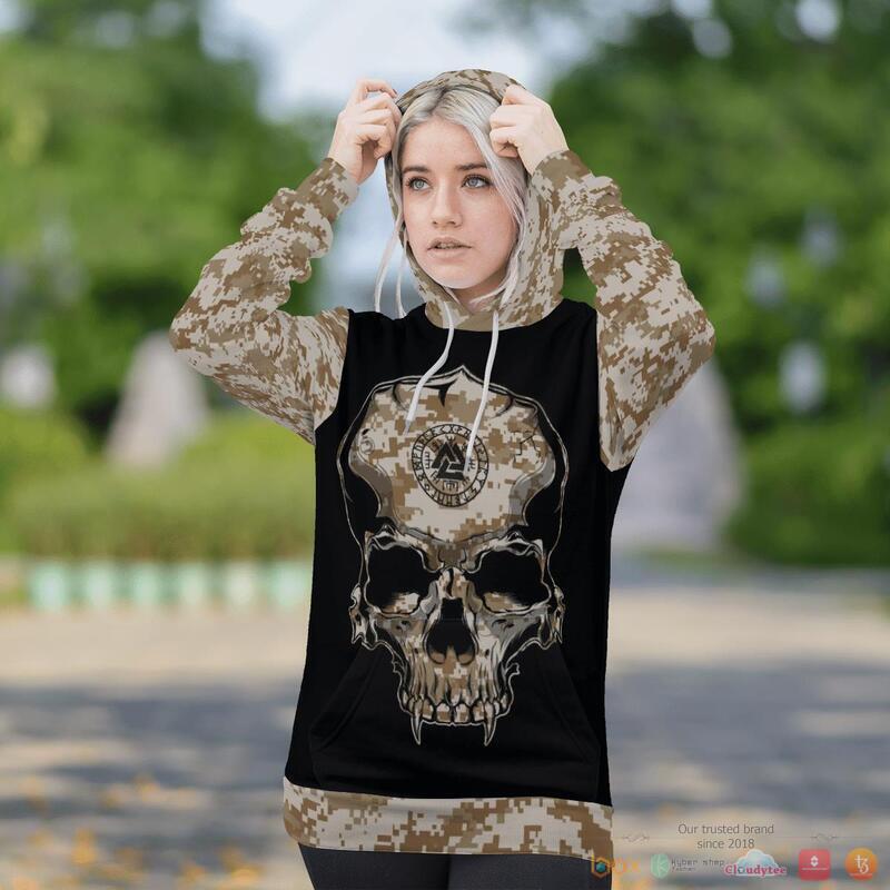 Viking Viking Camo Valknut Rune 3D Shirt Viking Viking Camo Valknut Rune 3D Shirt