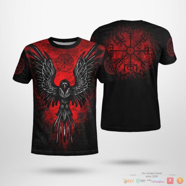 Viking-Viking-Raven-Vegvisir-3D-Shirt-Hoodie-3