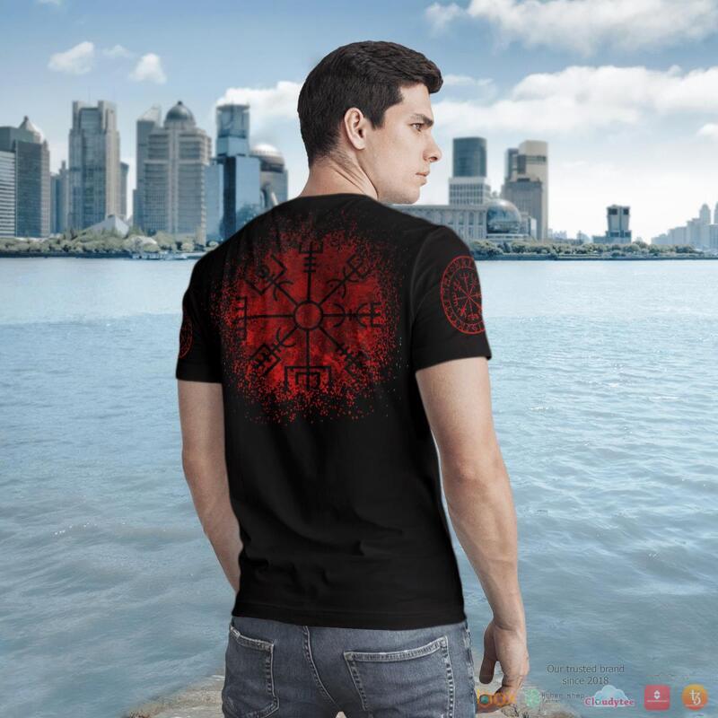 Viking Viking Raven Vegvisir 3D Shirt Viking Viking Raven Vegvisir 3D Shirt