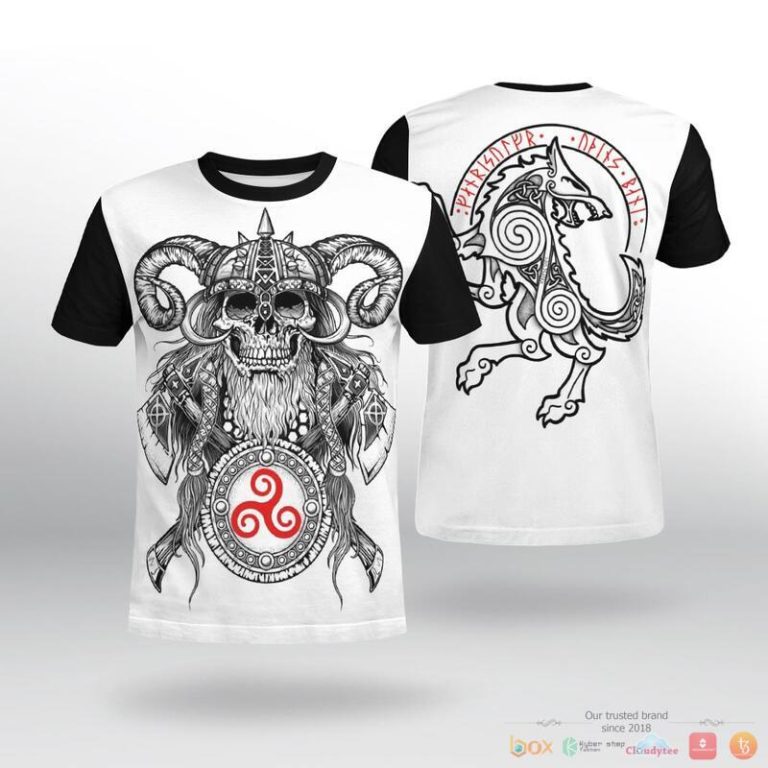 Viking-Warrior-Fenrir-3D-Shirt-Hoodie-2