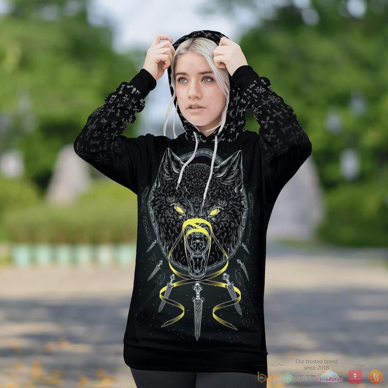 Viking Wolf Fenrir Odin 3D Shirt Viking Wolf Fenrir Odin 3D Shirt