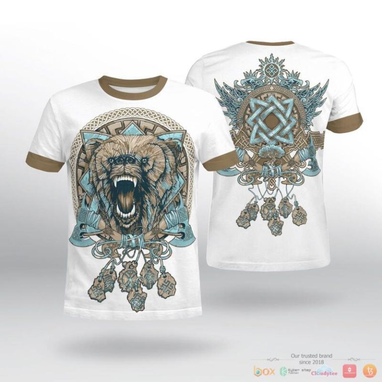 Viking-Wolf-Graphic-3D-Shirt-Hoodie-2