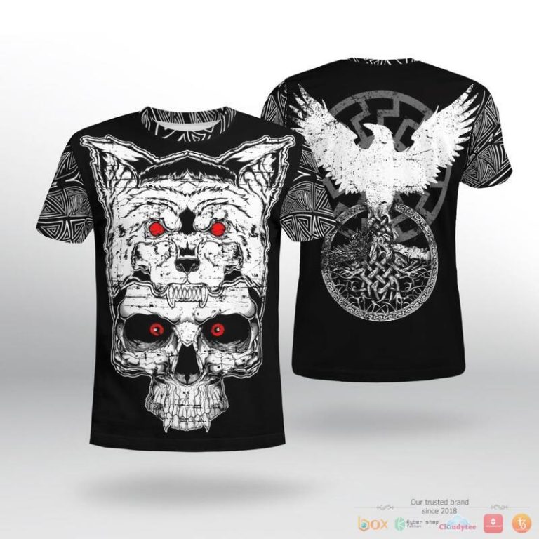 Viking-Wolf-Raven-3D-Shirt-Hoodie-2