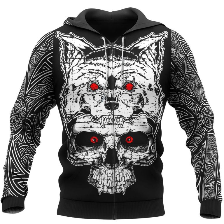 Viking-Wolf-Skull-Raven-3D-Shirt-Hoodie-3