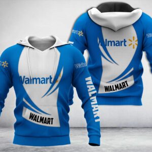 Walmart Blue White 3D Hoodie