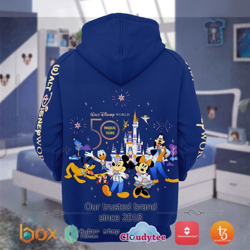 Walt Disney World 50Th Anniversary 3D Hoodie Walt Disney World 50Th Anniversary 3D Hoodie